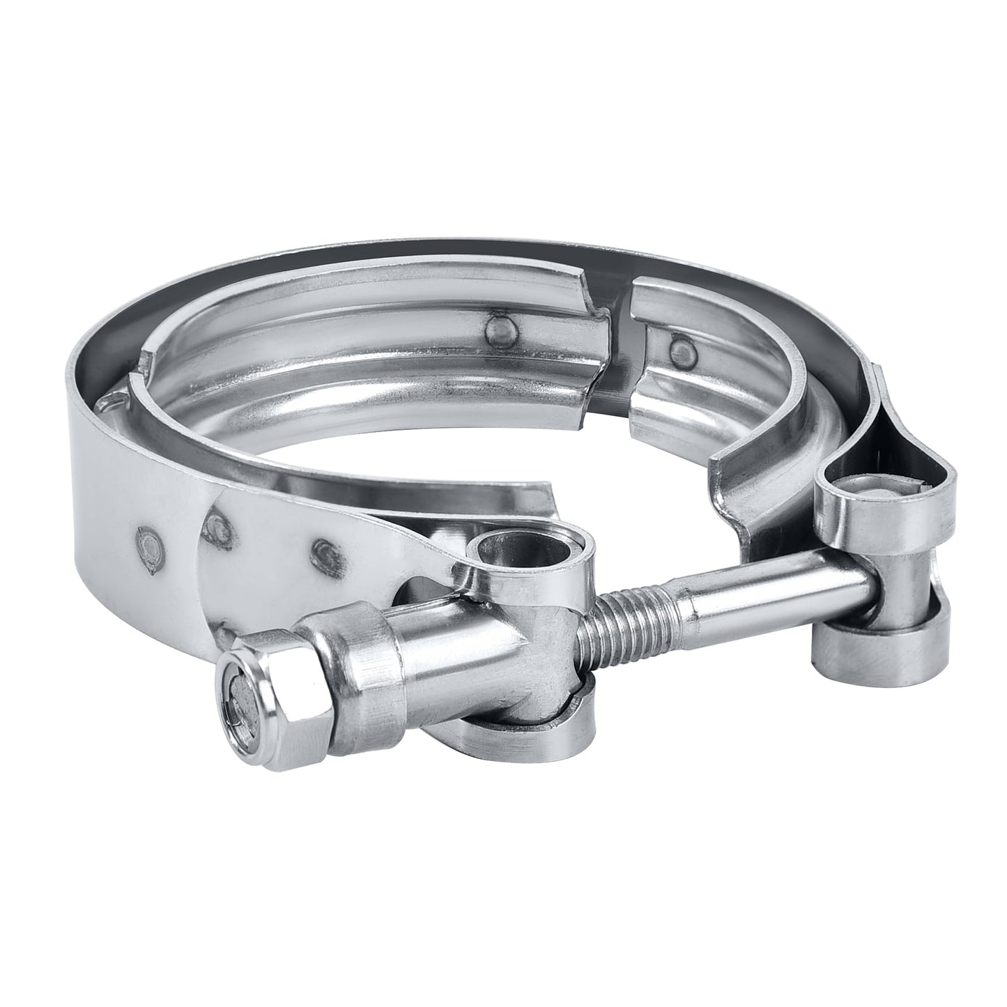 EVIL ENERGY V Band Clamp for Flange Kit Stainless Steel (1, 2.25)
